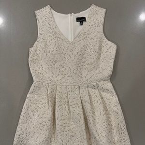 Cynthia Rowley ivory floral dress, size 14